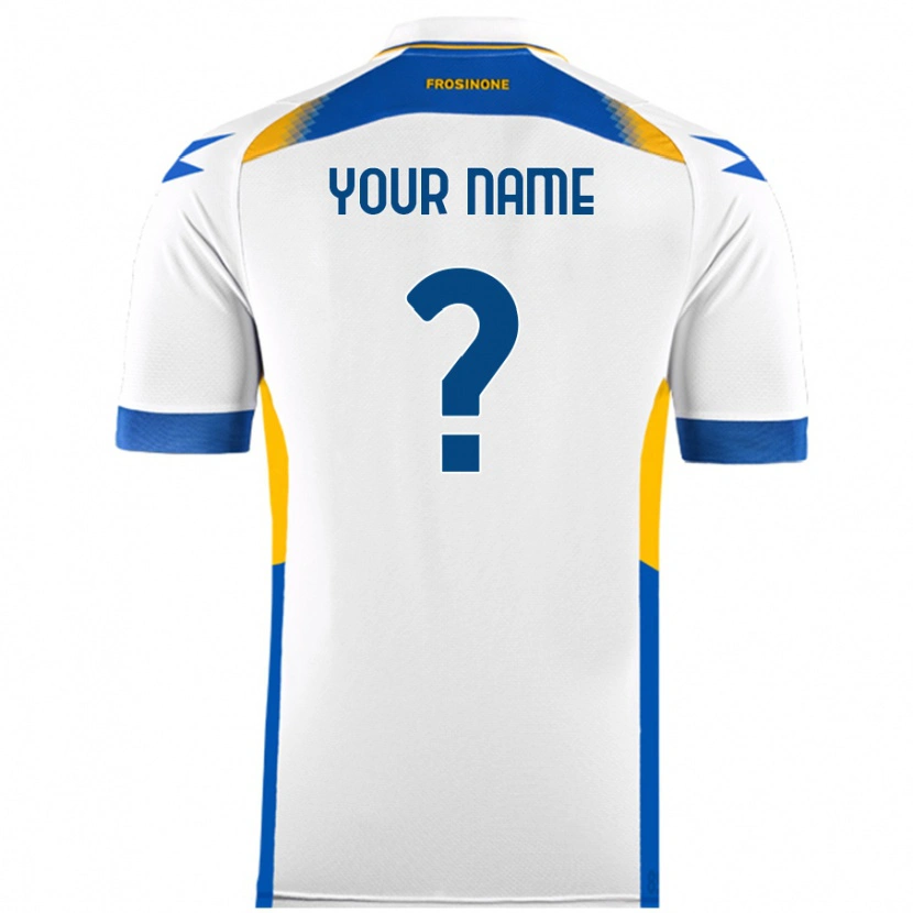 Danxen Uomo Maglia Il Tuo Nome #0 Bianco Kit Gara Away 2024/25 Maglietta