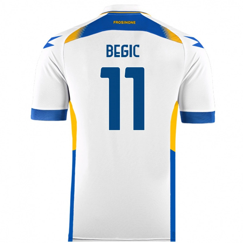 Danxen Uomo Maglia Tjas Begic #11 Bianco Kit Gara Away 2024/25 Maglietta