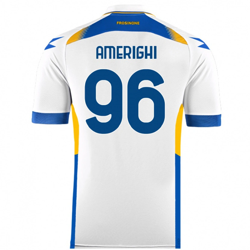 Danxen Uomo Maglia Igor Amerighi #96 Bianco Kit Gara Away 2024/25 Maglietta