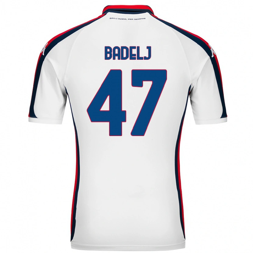 Danxen Uomo Maglia Milan Badelj #47 Bianco Kit Gara Away 2024/25 Maglietta