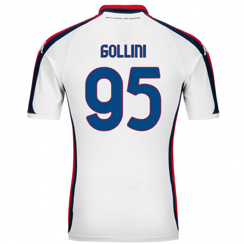 Danxen Uomo Maglia Pierluigi Gollini #95 Bianco Kit Gara Away 2024/25 Maglietta