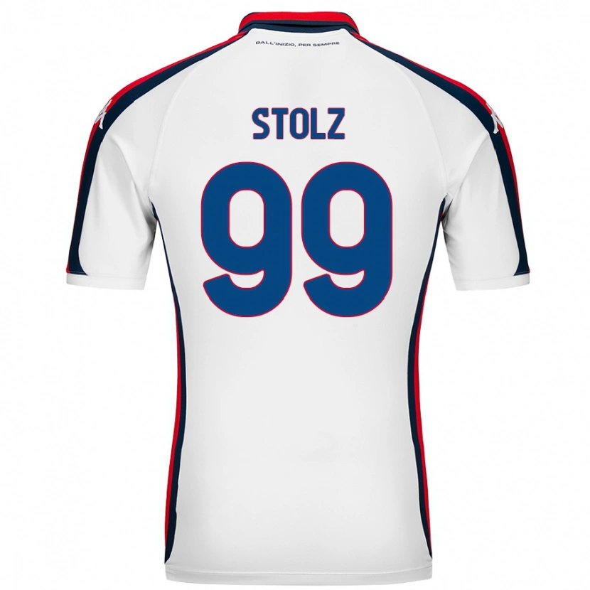 Danxen Uomo Maglia Franz Stolz #99 Bianco Kit Gara Away 2024/25 Maglietta