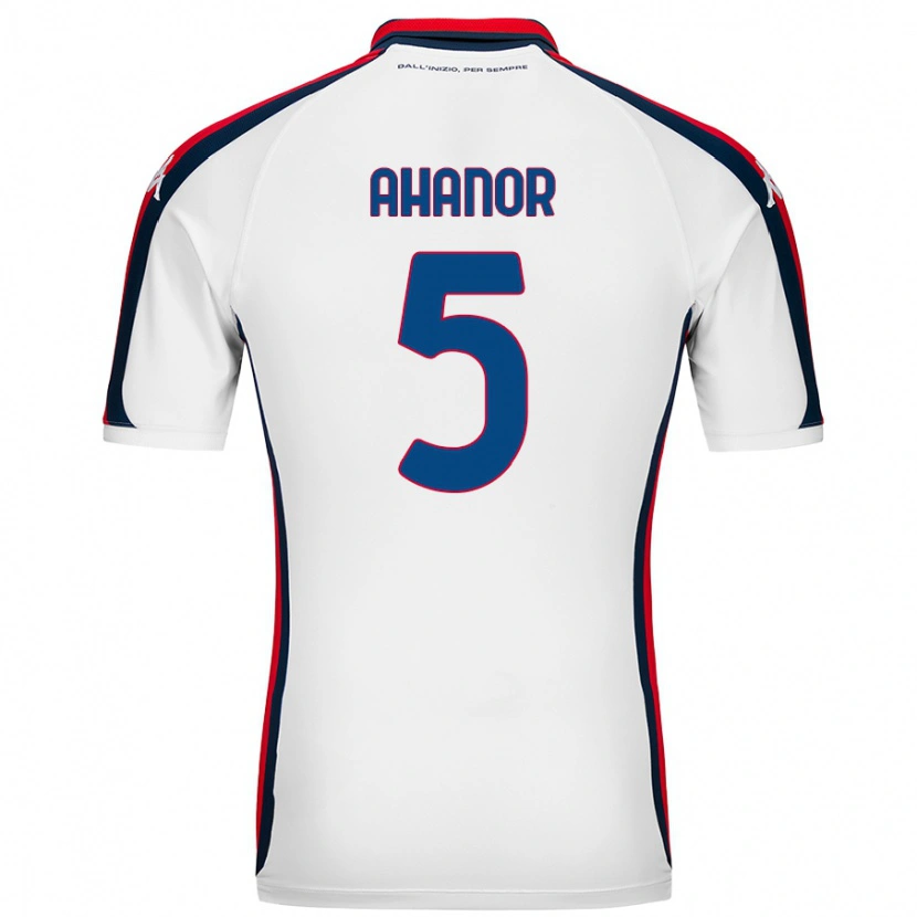 Danxen Uomo Maglia Honest Ahanor #5 Bianco Kit Gara Away 2024/25 Maglietta