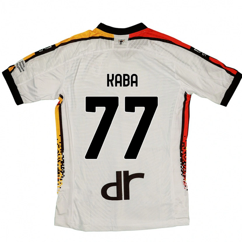 Danxen Uomo Maglia Mohamed Kaba #77 Bianco Nero Kit Gara Away 2024/25 Maglietta
