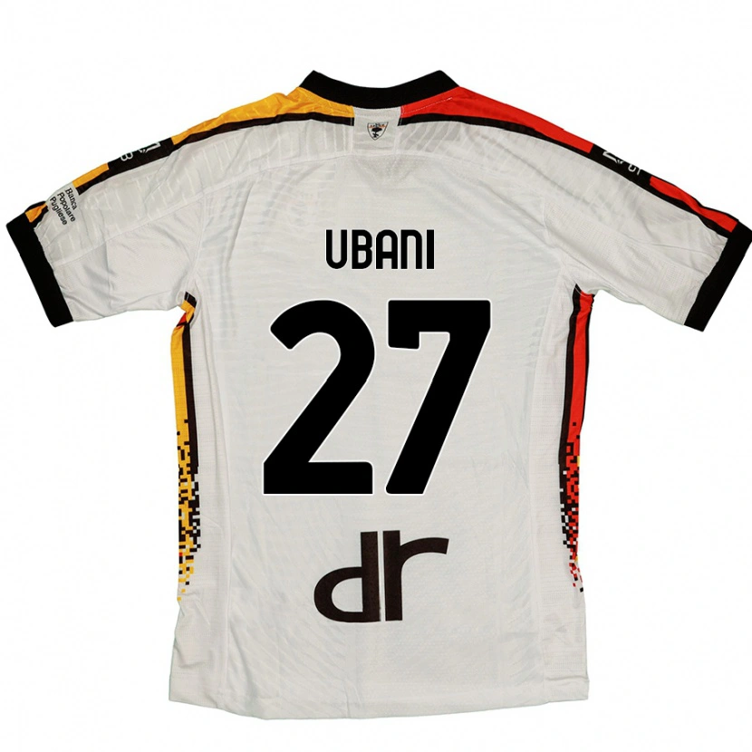 Danxen Uomo Maglia Marlon Ubani #27 Bianco Nero Kit Gara Away 2024/25 Maglietta