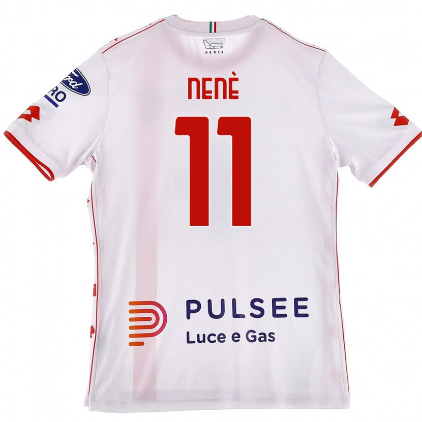 Danxen Uomo Maglia Stephen Nenè #11 Bianco Rosso Kit Gara Away 2024/25 Maglietta