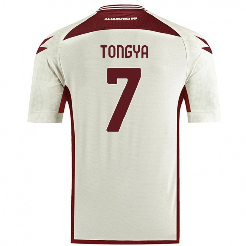 Danxen Uomo Maglia Franco Tongya #7 Colore Crema Kit Gara Away 2024/25 Maglietta
