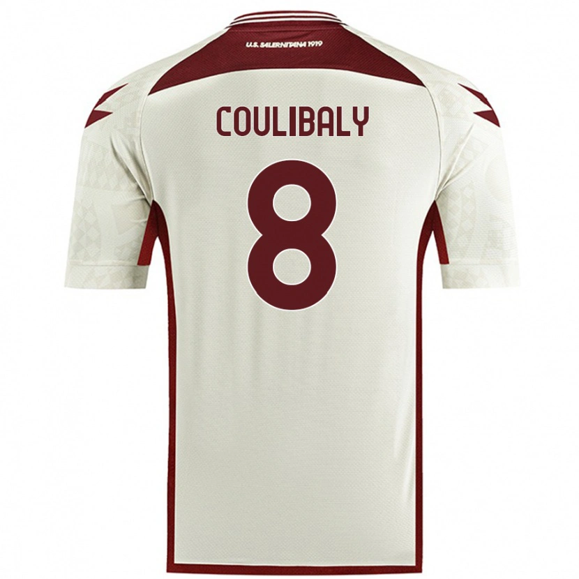Danxen Uomo Maglia Mamadou Coulibaly #8 Colore Crema Kit Gara Away 2024/25 Maglietta