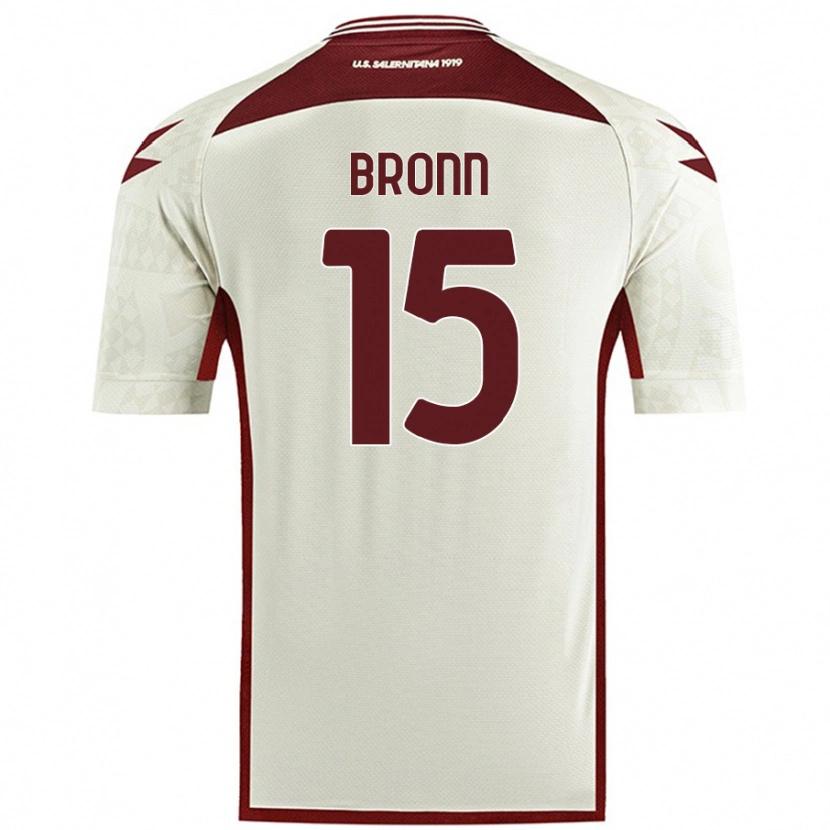 Danxen Uomo Maglia Dylan Bronn #15 Colore Crema Kit Gara Away 2024/25 Maglietta