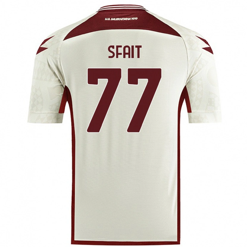 Danxen Uomo Maglia Andres Sfait #77 Colore Crema Kit Gara Away 2024/25 Maglietta
