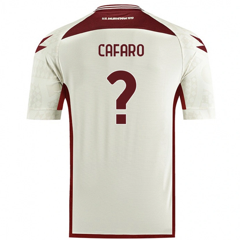 Danxen Uomo Maglia Bruno Cafaro #0 Colore Crema Kit Gara Away 2024/25 Maglietta