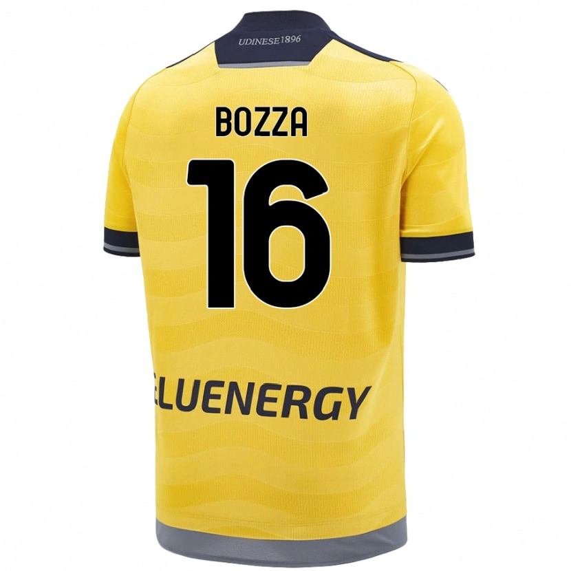 Danxen Uomo Maglia Mattia Bozza #16 Oro Kit Gara Away 2024/25 Maglietta