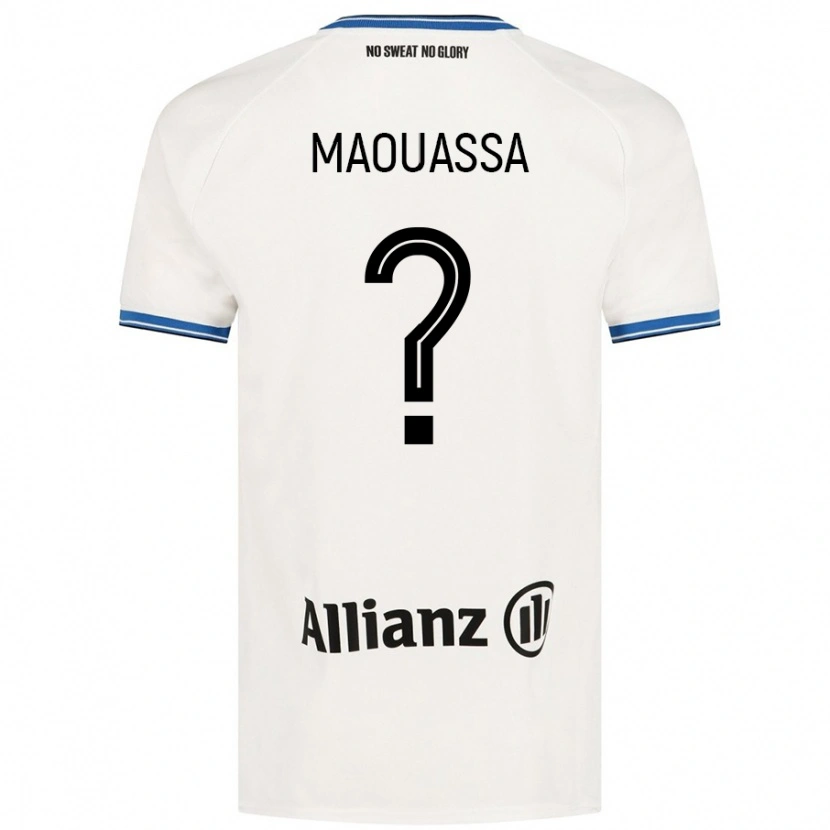 Danxen Uomo Maglia Faitout Maouassa #0 Bianco Kit Gara Away 2024/25 Maglietta