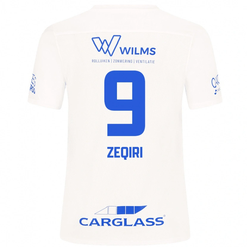 Danxen Uomo Maglia Andi Zeqiri #9 Bianco Kit Gara Away 2024/25 Maglietta