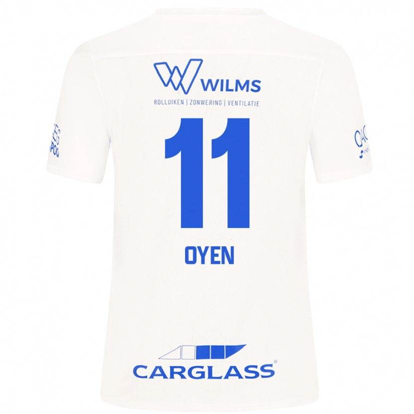 Danxen Uomo Maglia Luca Oyen #11 Bianco Kit Gara Away 2024/25 Maglietta