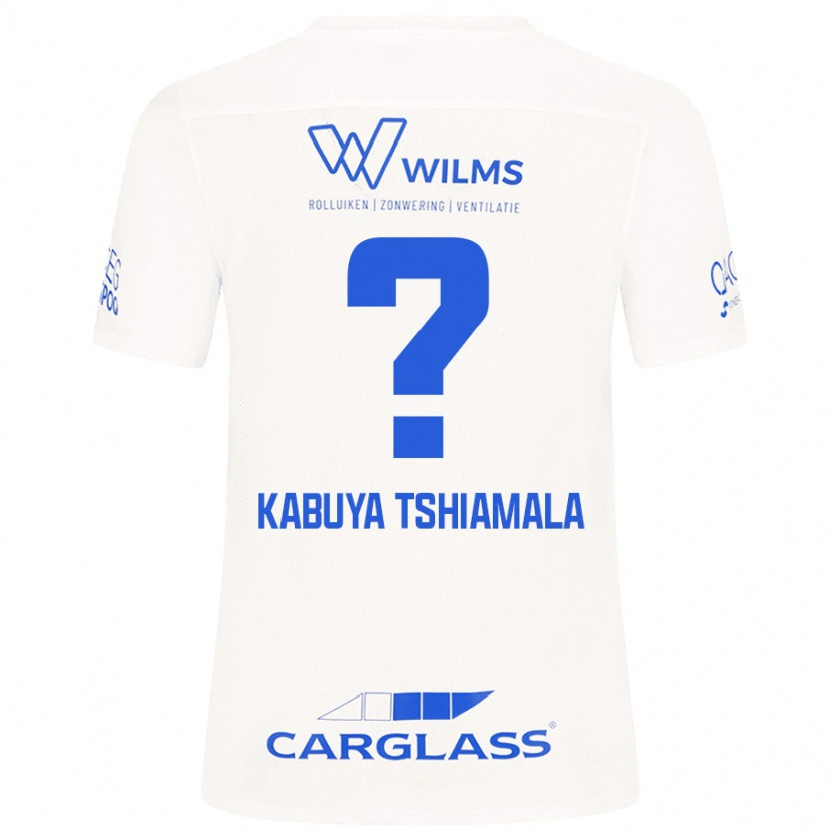 Danxen Uomo Maglia Lino Kabuya Tshiamala #0 Bianco Kit Gara Away 2024/25 Maglietta
