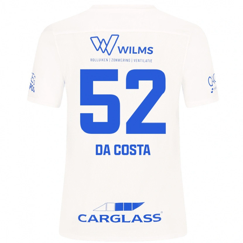 Danxen Uomo Maglia Wilson Da Costa #52 Bianco Kit Gara Away 2024/25 Maglietta