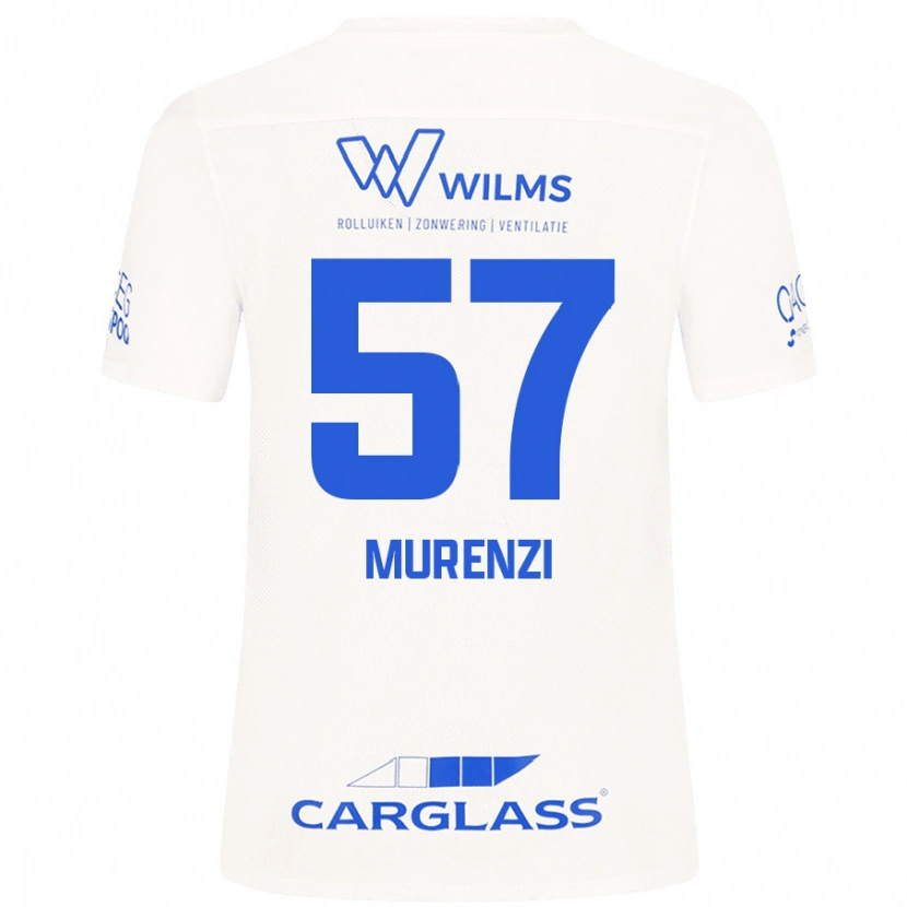 Danxen Uomo Maglia Aaron Murenzi #57 Bianco Kit Gara Away 2024/25 Maglietta