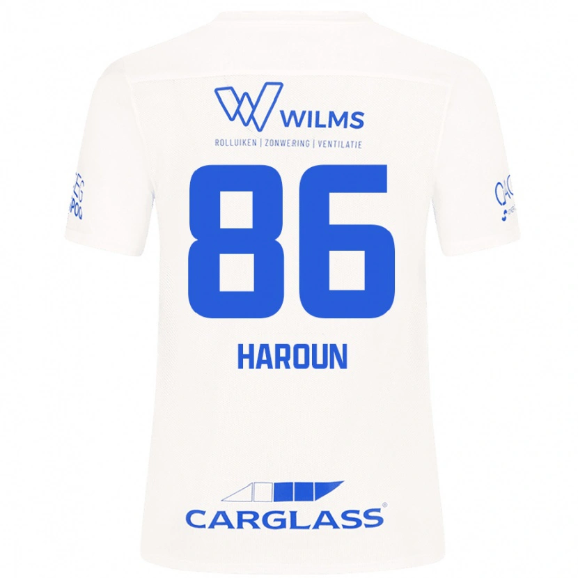 Danxen Uomo Maglia Kenan Haroun #86 Bianco Kit Gara Away 2024/25 Maglietta