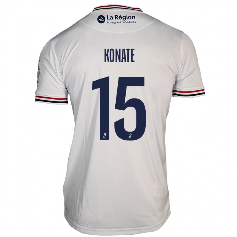 Danxen Uomo Maglia Cheick Oumar Konaté #15 Bianco Kit Gara Away 2024/25 Maglietta