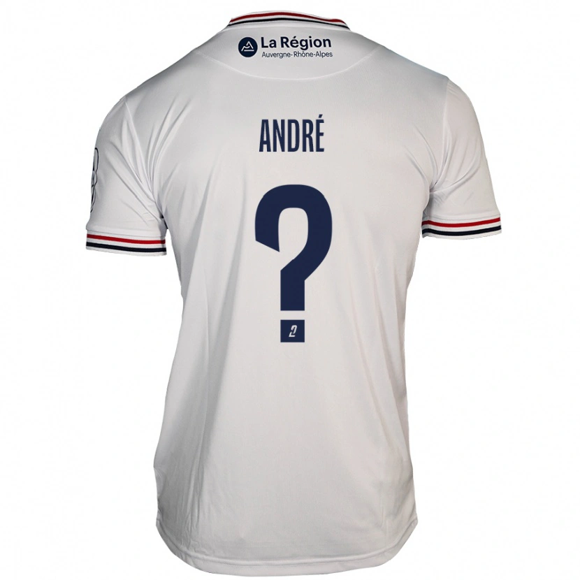 Danxen Uomo Maglia Winston André #0 Bianco Kit Gara Away 2024/25 Maglietta