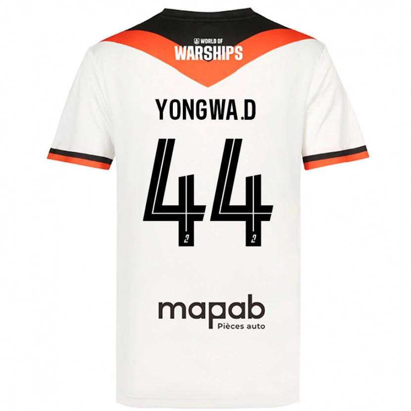 Danxen Uomo Maglia Darlin Yongwa #44 Bianco Kit Gara Away 2024/25 Maglietta