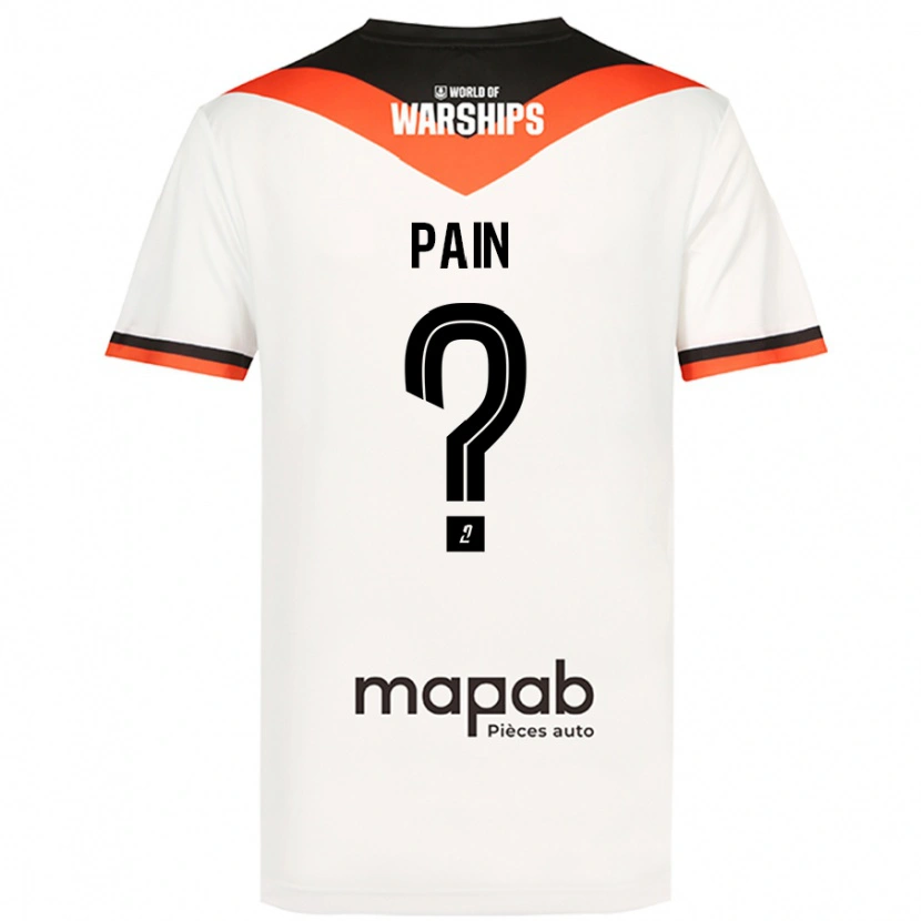 Danxen Uomo Maglia Ilan Pain #0 Bianco Kit Gara Away 2024/25 Maglietta