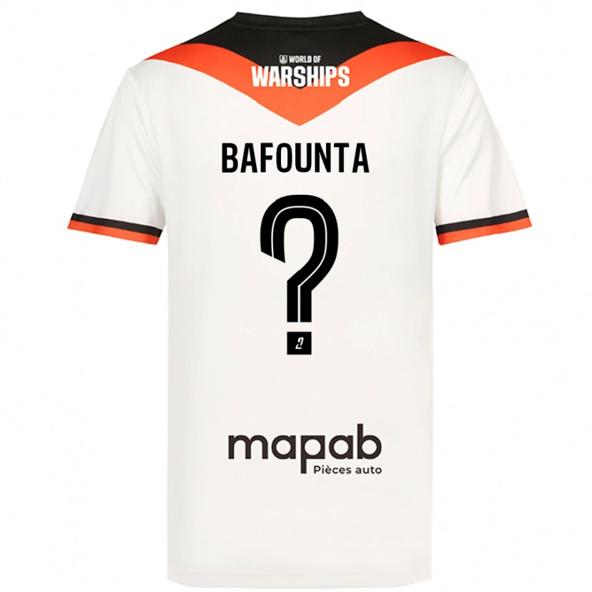 Danxen Uomo Maglia Kamal Bafounta #0 Bianco Kit Gara Away 2024/25 Maglietta