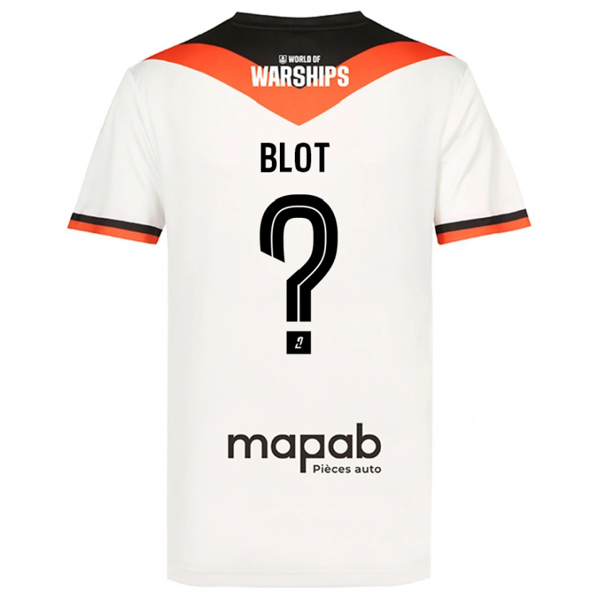 Danxen Uomo Maglia Enzo Blot #0 Bianco Kit Gara Away 2024/25 Maglietta