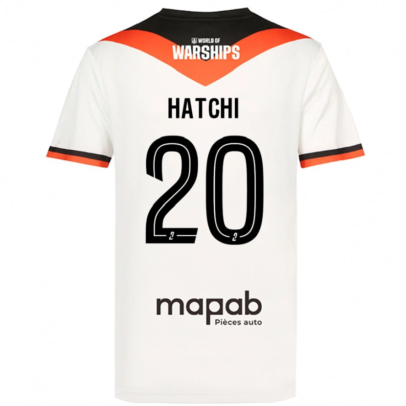 Danxen Uomo Maglia Jérémy Hatchi #20 Bianco Kit Gara Away 2024/25 Maglietta