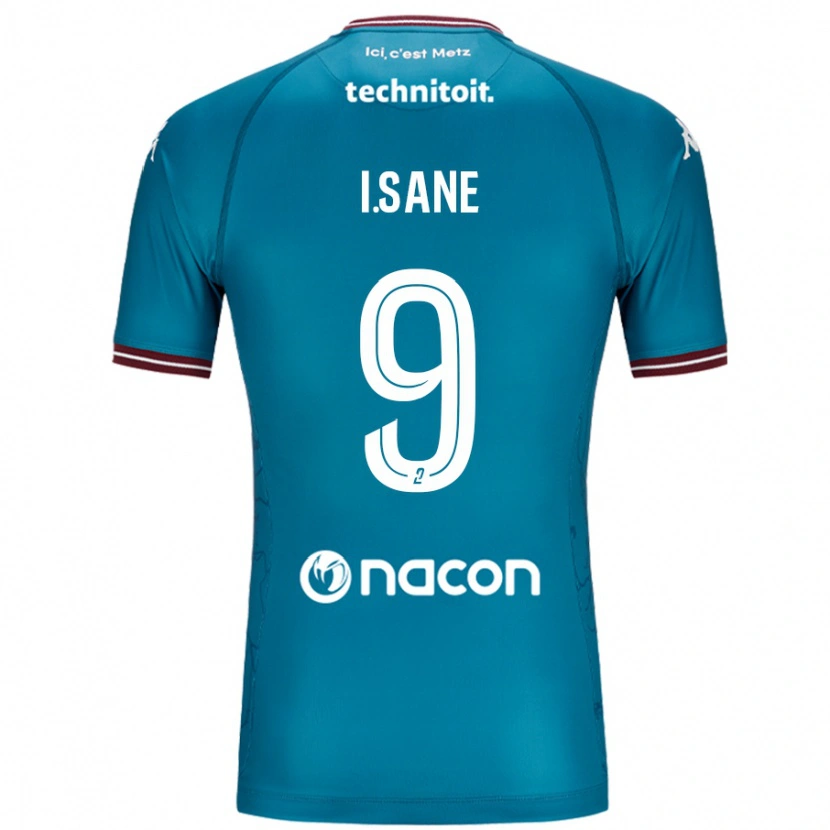 Danxen Uomo Maglia Ibou Sané #9 Blu Petrolio Kit Gara Away 2024/25 Maglietta
