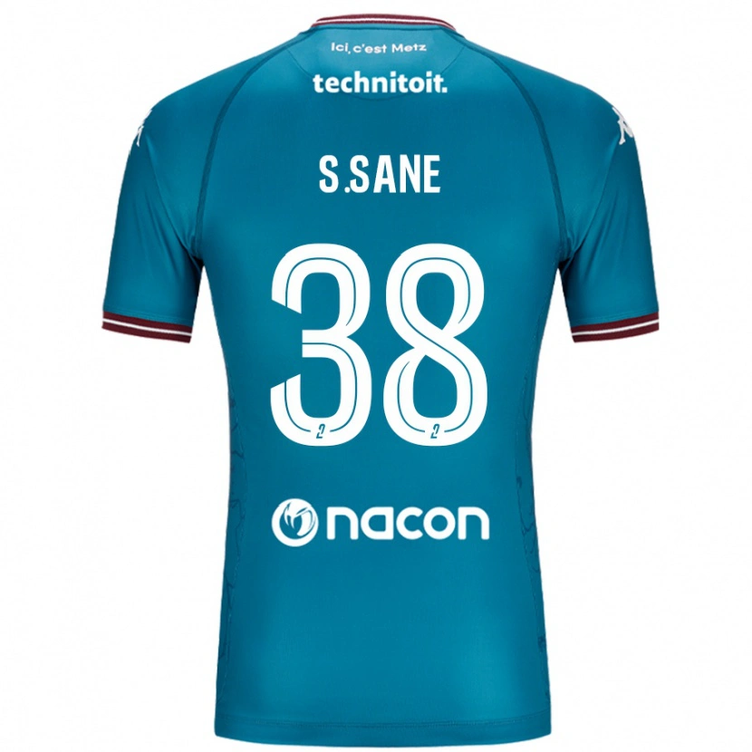 Danxen Uomo Maglia Sadibou Sané #38 Blu Petrolio Kit Gara Away 2024/25 Maglietta