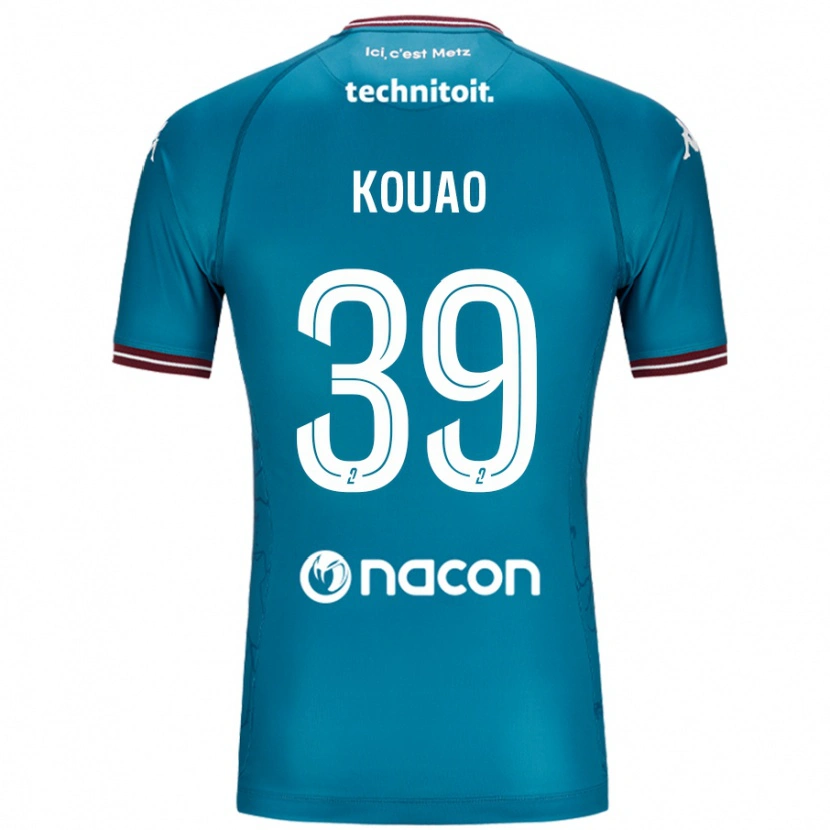 Danxen Uomo Maglia Koffi Kouao #39 Blu Petrolio Kit Gara Away 2024/25 Maglietta