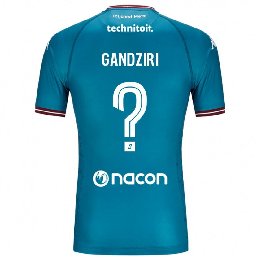 Danxen Uomo Maglia Kimi Gandziri #0 Blu Petrolio Kit Gara Away 2024/25 Maglietta
