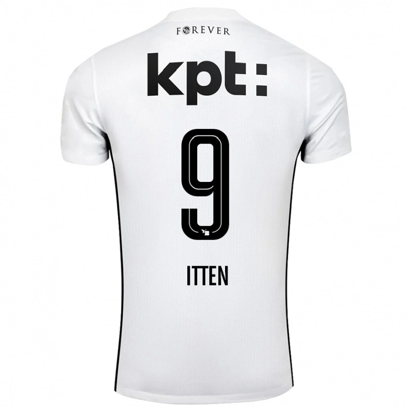 Danxen Uomo Maglia Cedric Itten #9 Bianco Nero Kit Gara Away 2024/25 Maglietta