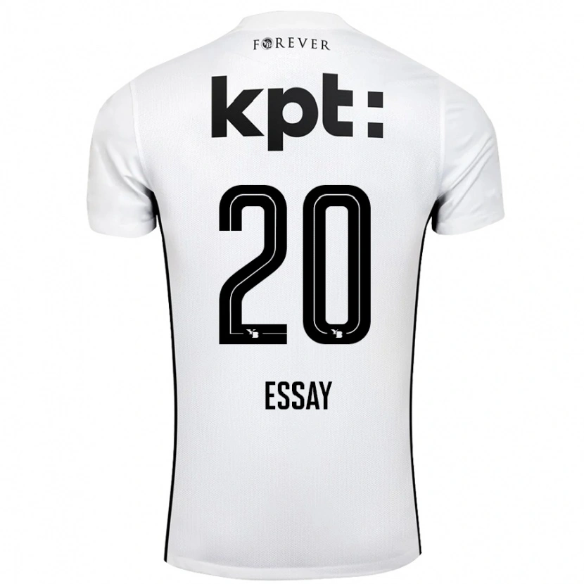 Danxen Uomo Maglia Perceval Essay #20 Bianco Nero Kit Gara Away 2024/25 Maglietta
