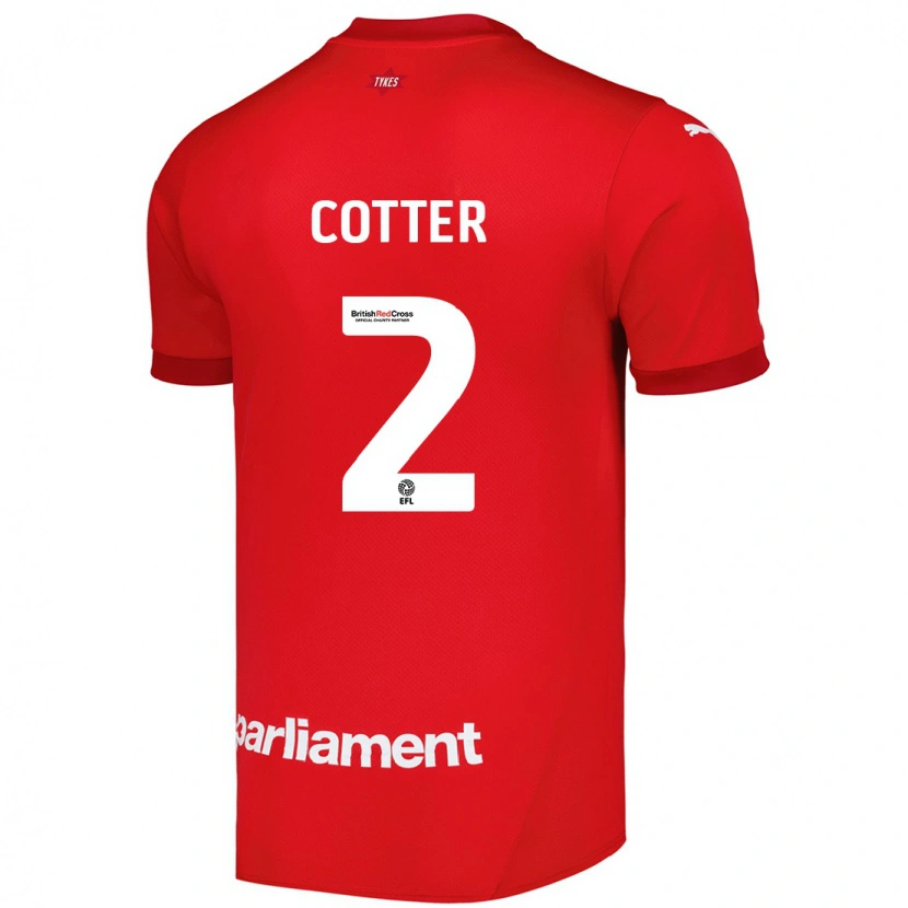 Danxen Donna Maglia Barry Cotter #2 Rosso Kit Gara Home 2024/25 Maglietta