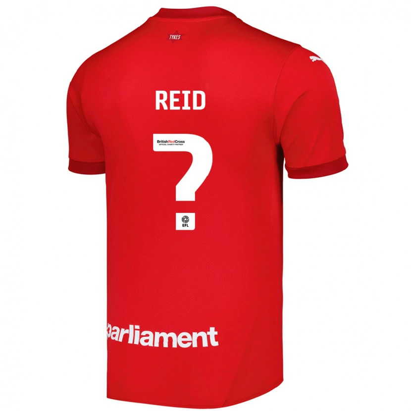 Danxen Donna Maglia Kallum Reid #0 Rosso Kit Gara Home 2024/25 Maglietta