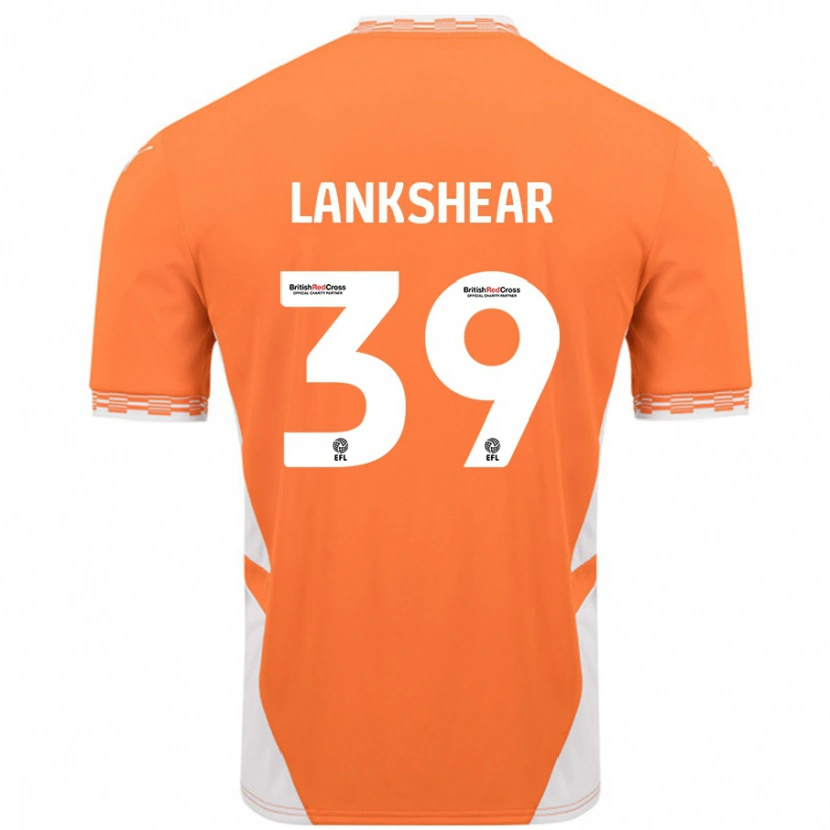 Danxen Donna Maglia Alex Lankshear #39 Arancione Bianco Kit Gara Home 2024/25 Maglietta