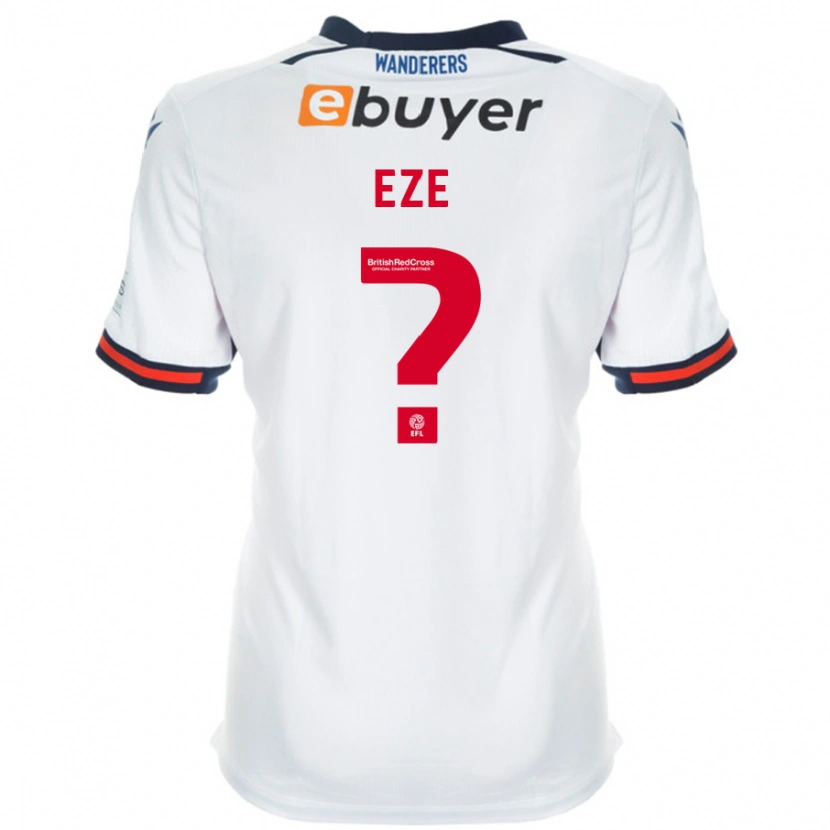 Danxen Donna Maglia Dubem Eze #0 Bianco Kit Gara Home 2024/25 Maglietta