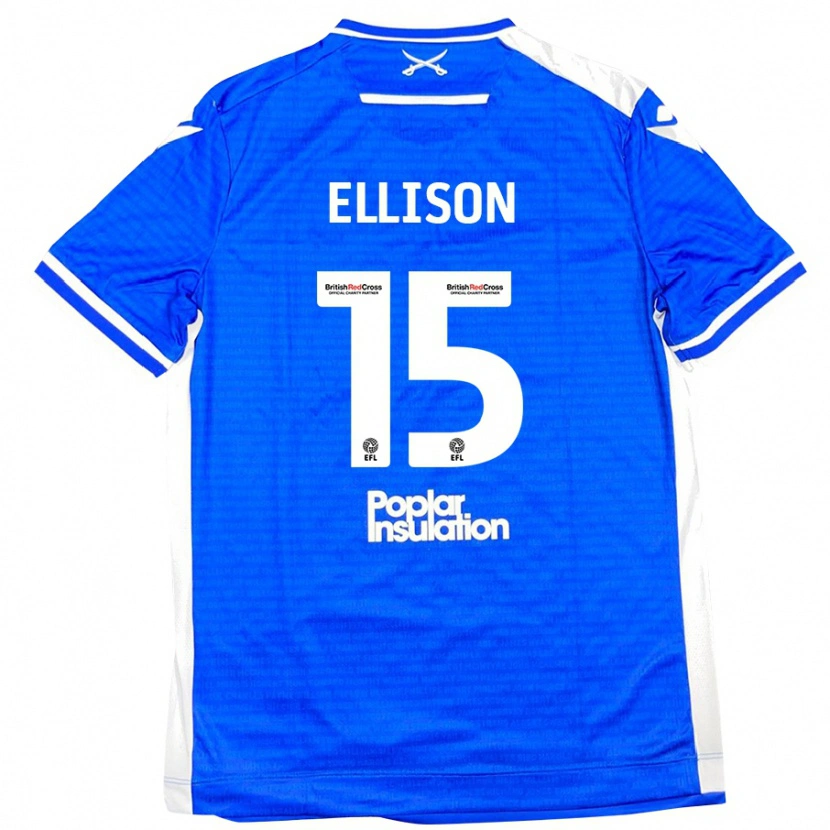 Danxen Donna Maglia Dan Ellison #15 Blu Bianco Kit Gara Home 2024/25 Maglietta