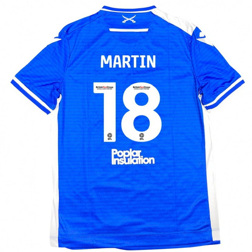 Danxen Donna Maglia Chris Martin #18 Blu Bianco Kit Gara Home 2024/25 Maglietta