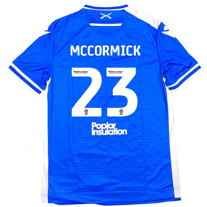 Danxen Donna Maglia Luke Mccormick #23 Blu Bianco Kit Gara Home 2024/25 Maglietta
