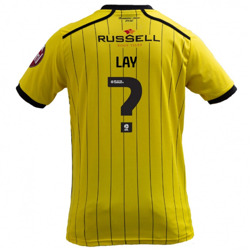 Danxen Donna Maglia Matty Lay #0 Giallo Kit Gara Home 2024/25 Maglietta