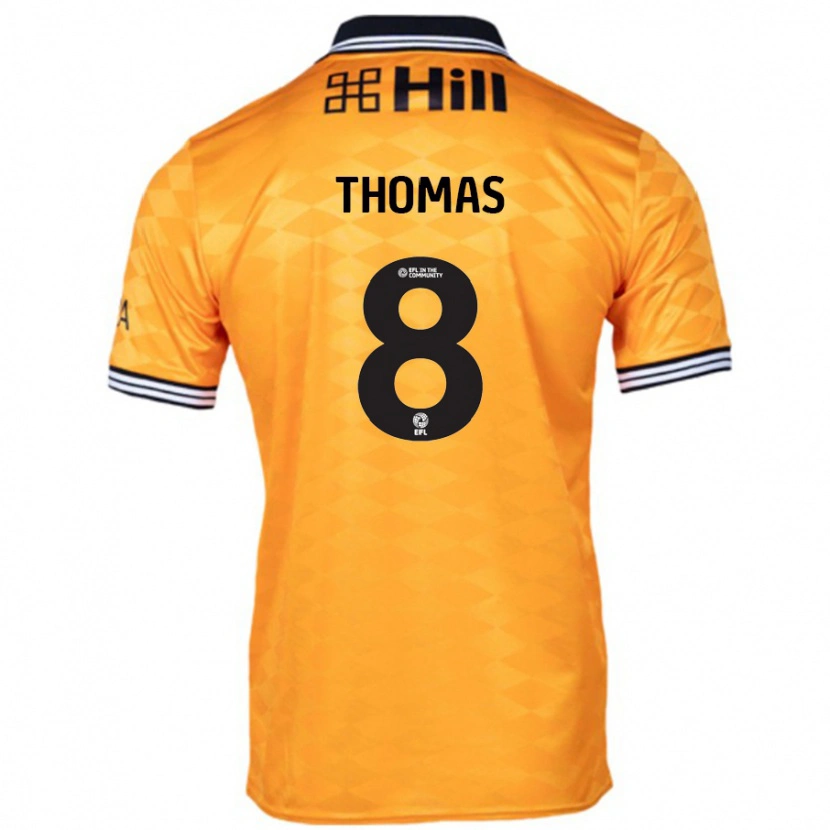 Danxen Donna Maglia George Thomas #8 Arancione Kit Gara Home 2024/25 Maglietta