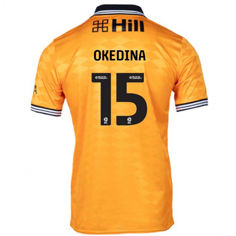 Danxen Donna Maglia Jubril Okedina #15 Arancione Kit Gara Home 2024/25 Maglietta