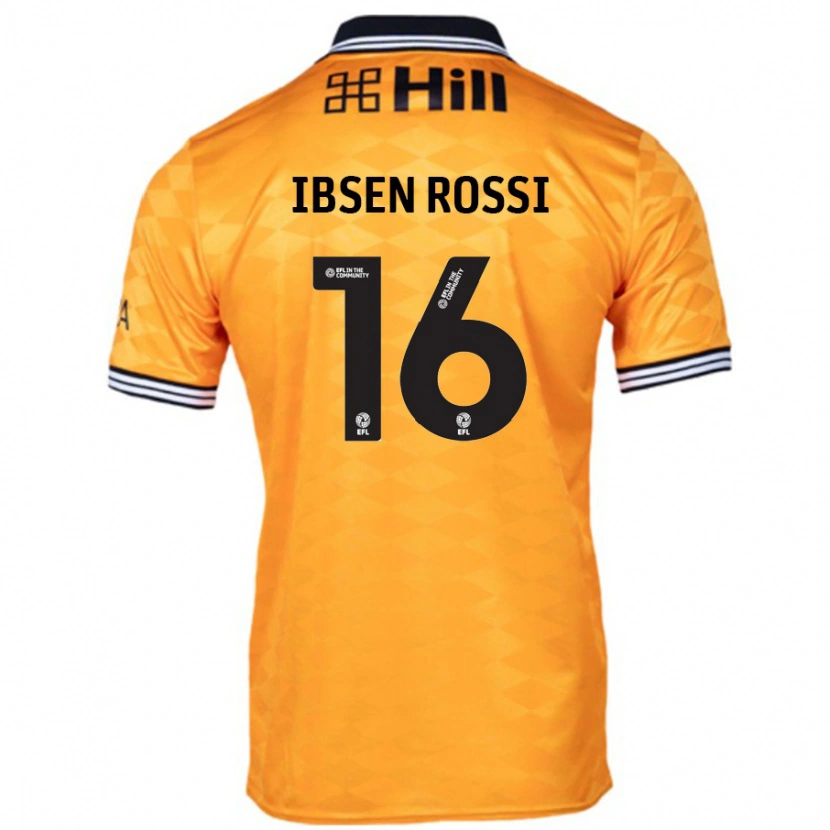 Danxen Donna Maglia Zeno Ibsen Rossi #16 Arancione Kit Gara Home 2024/25 Maglietta