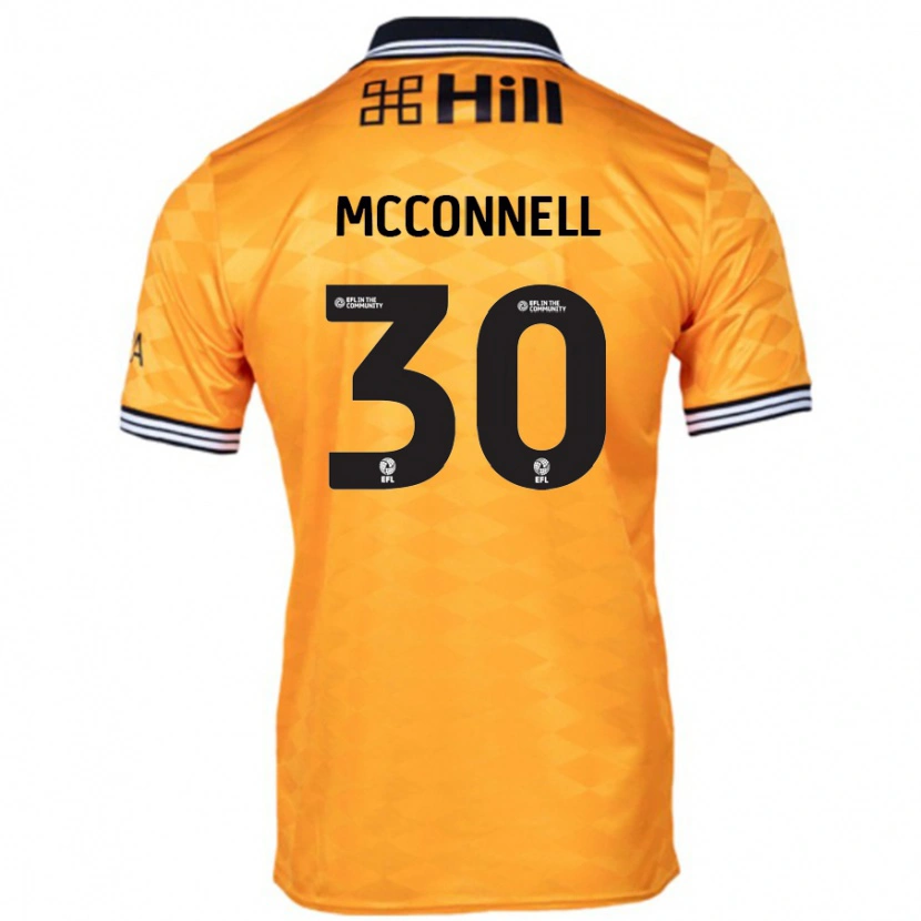 Danxen Donna Maglia Glenn Mcconnell #30 Arancione Kit Gara Home 2024/25 Maglietta