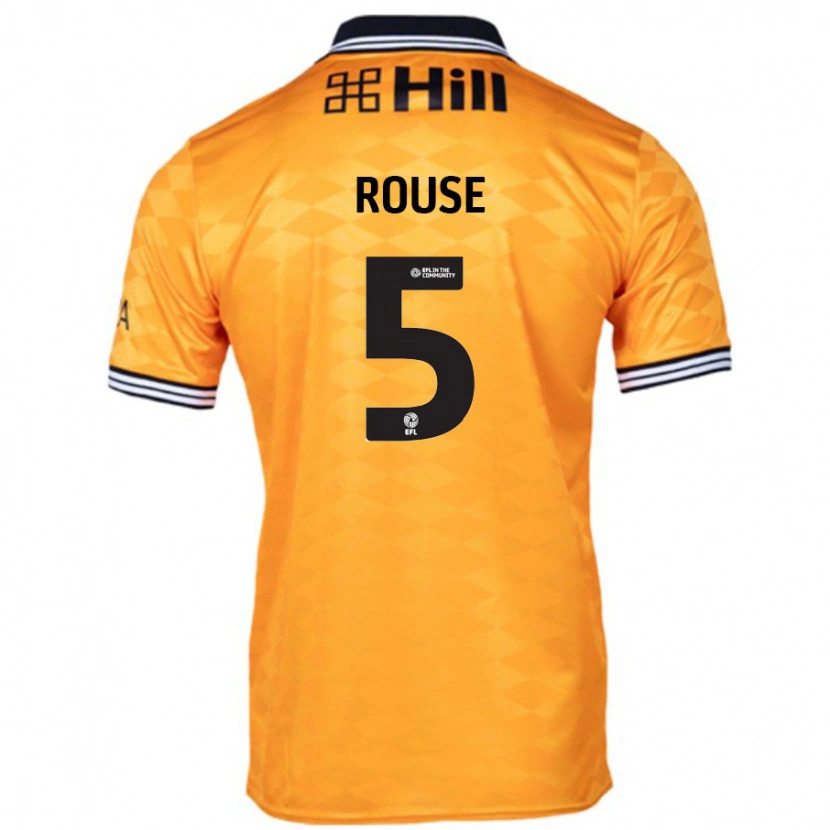Danxen Donna Maglia Lauren Rouse #5 Arancione Kit Gara Home 2024/25 Maglietta