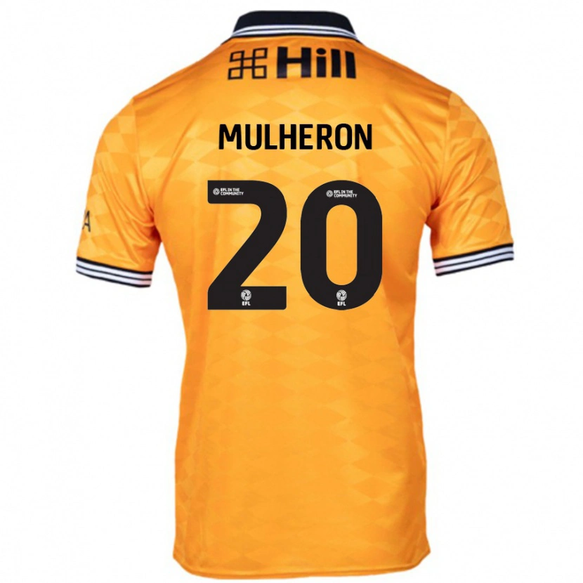 Danxen Donna Maglia Bronwyn Mulheron #20 Arancione Kit Gara Home 2024/25 Maglietta